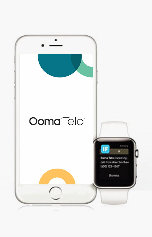 Ooma + Apple iOS.