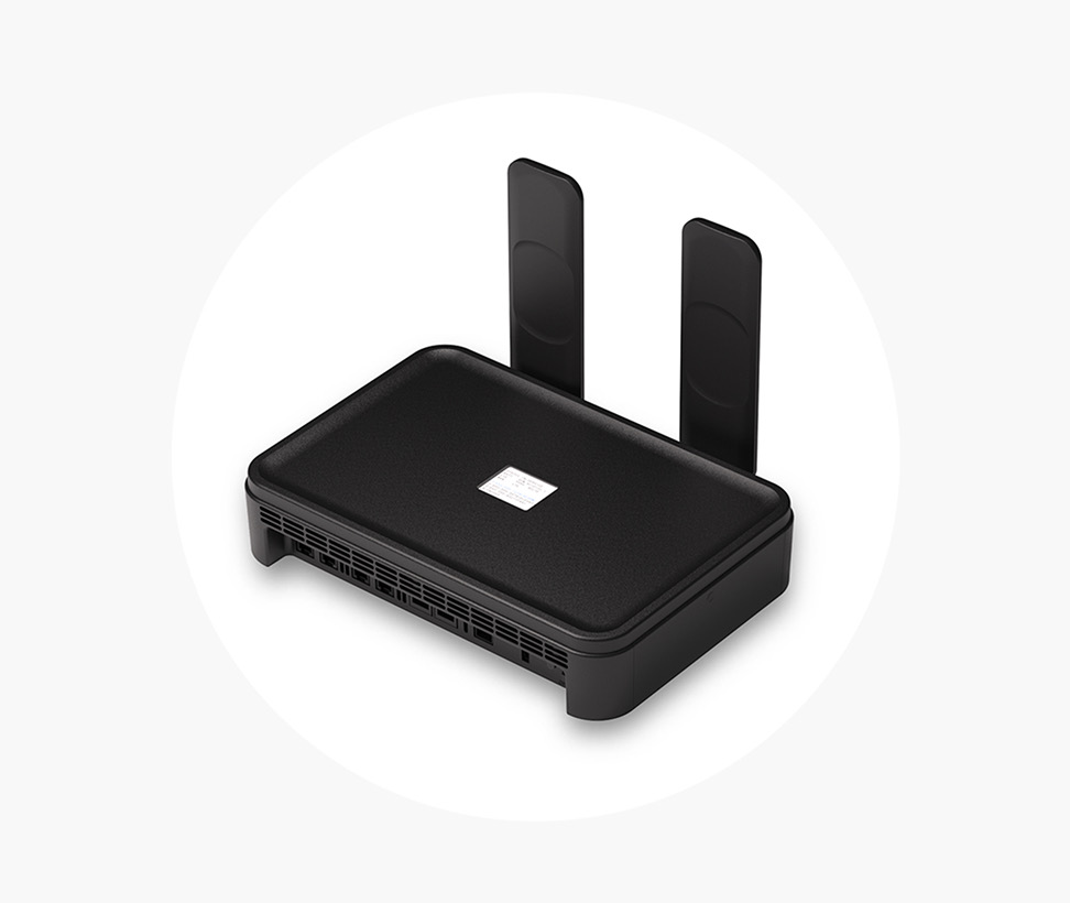 Ooma AirDial device that replaces POTS lines while supporting existing analog modems