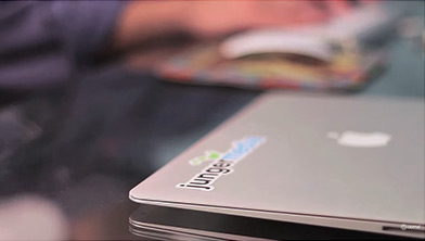 Jungle Media case study video cover with play button.