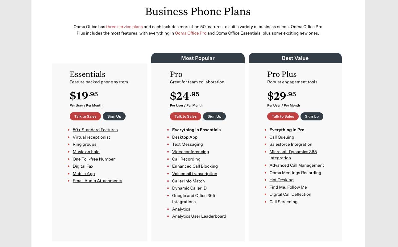 Business Phone Plans