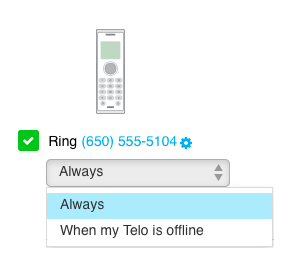 edit call forwarding number