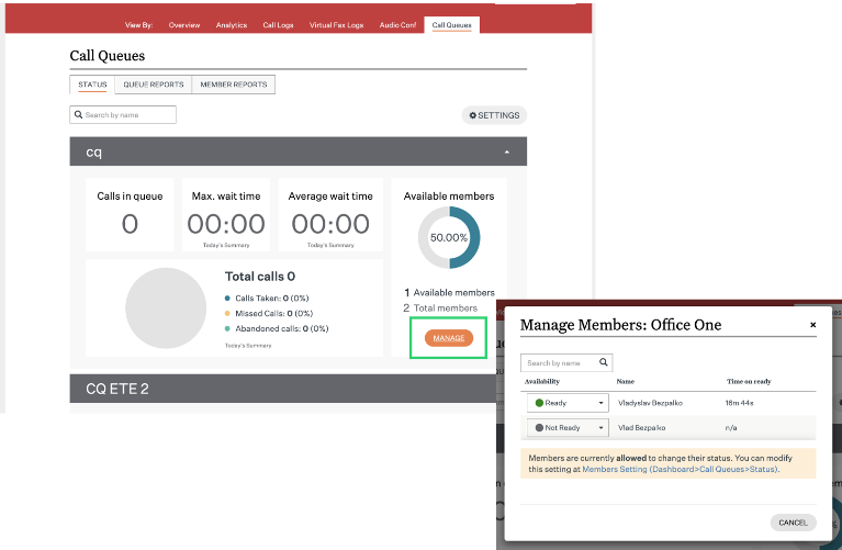 available members window