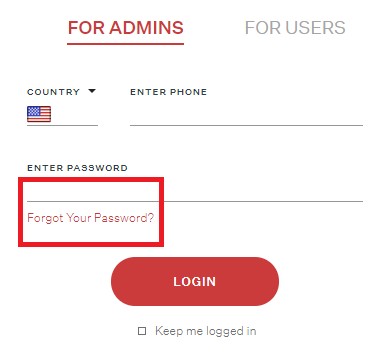 password reset