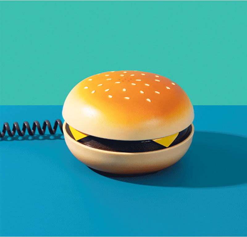 An image of Ooma Hamburger Phone.