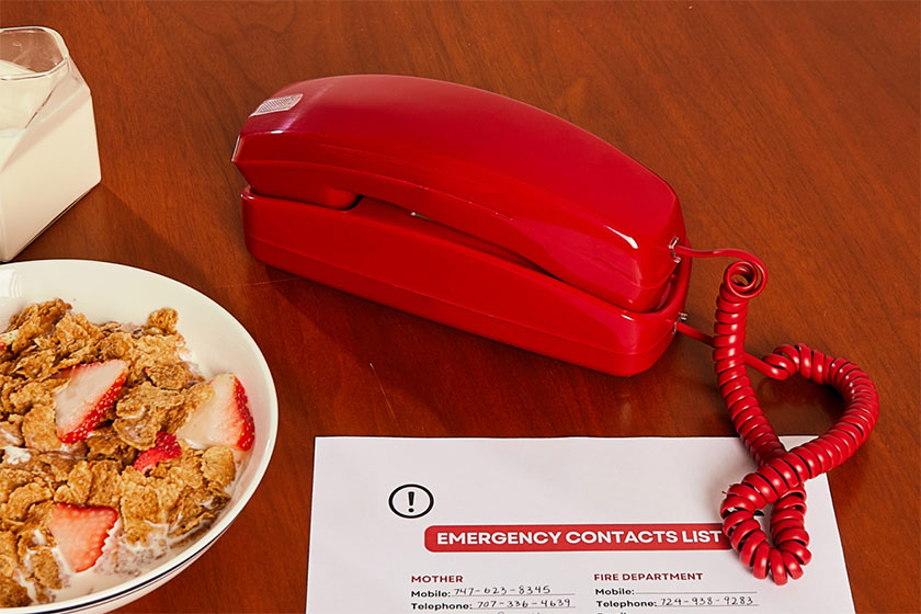 Red Trimline Phone Bundle