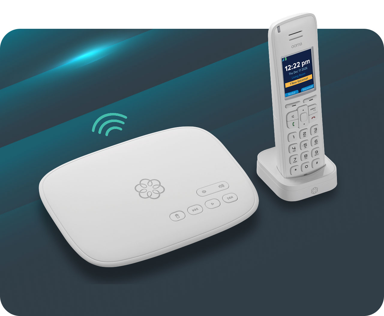 Ooma StarDial Base Station and HD3 cordless handset