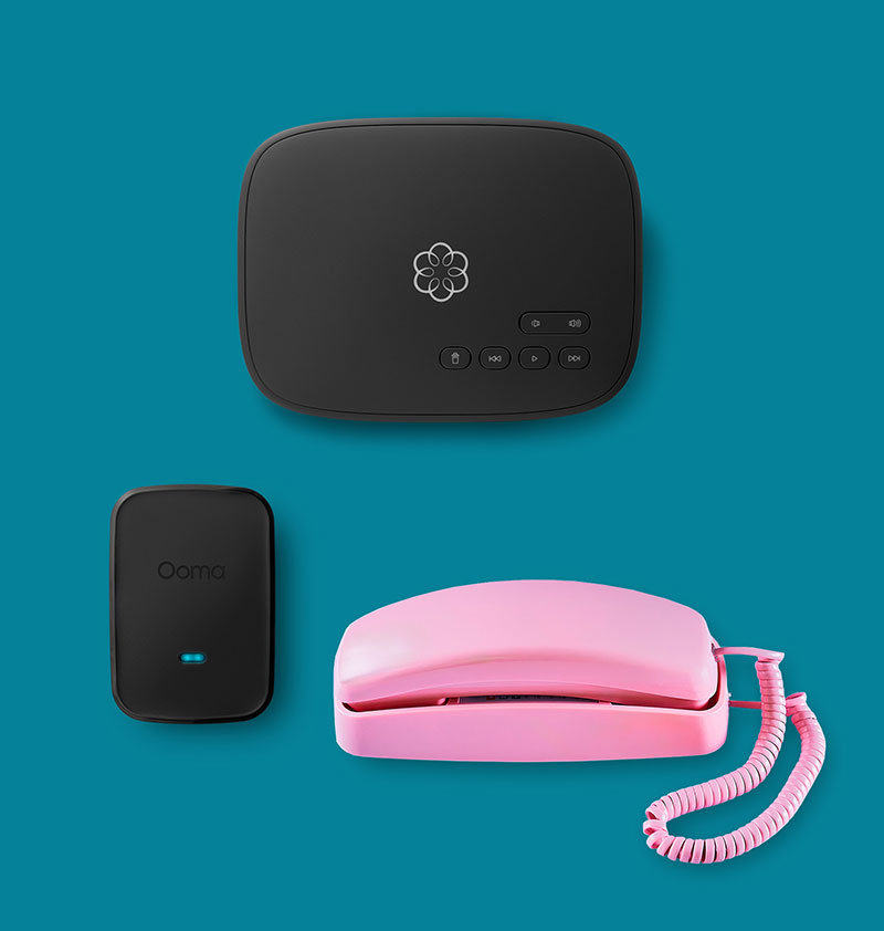 Ooma Retro Phone - Ooma Retro Pink Phone