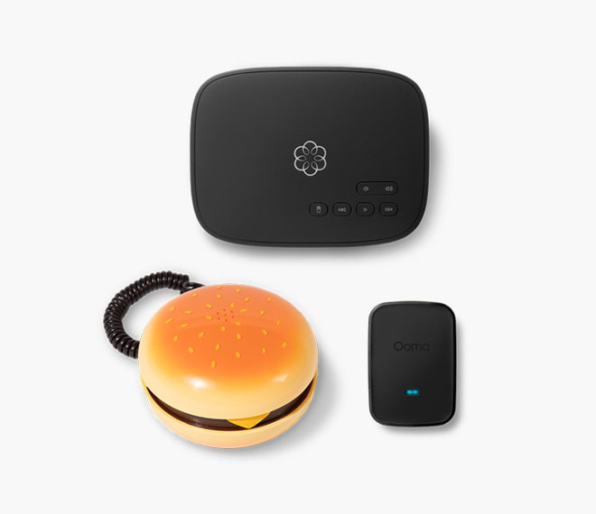 Ooma Telo Hamburger Phone Bundle
