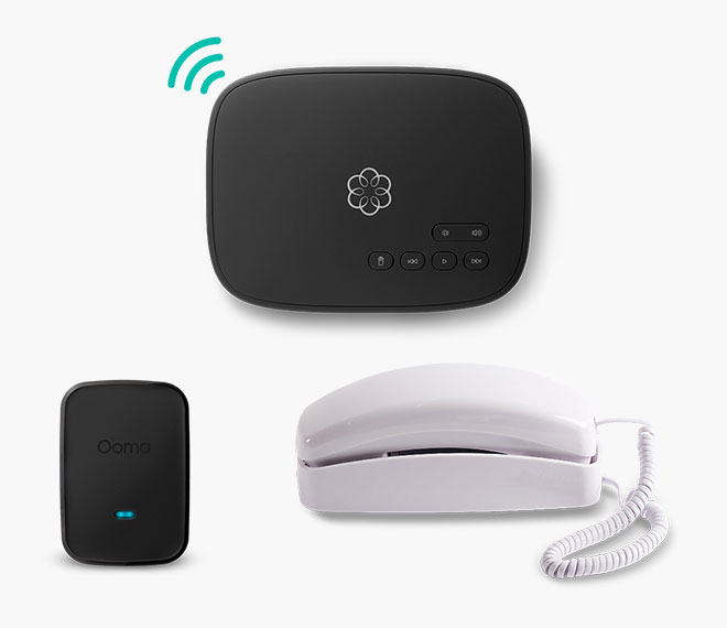 Ooma Telo white Phone Bundle