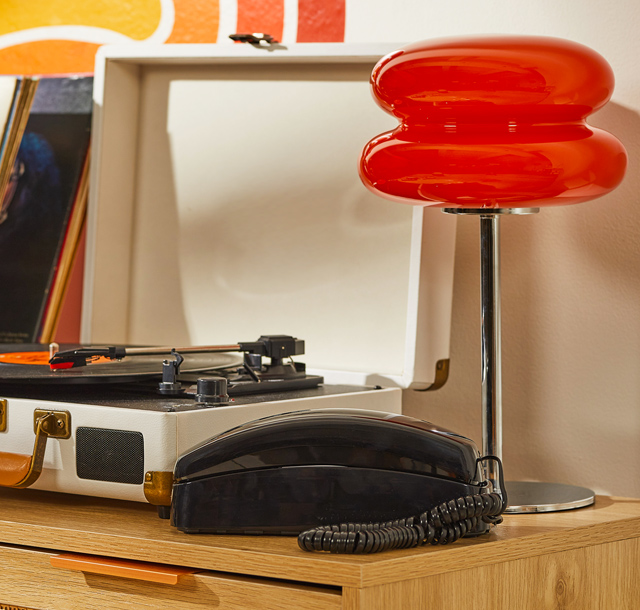 Ooma Black Trimline Phone Lifestyle