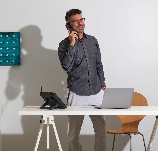 Ooma Telo Home Office Phone Bundle Lifestyle