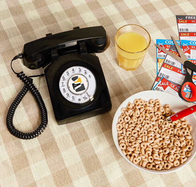 Ooma Rotary Phone Bundle Lifestyle