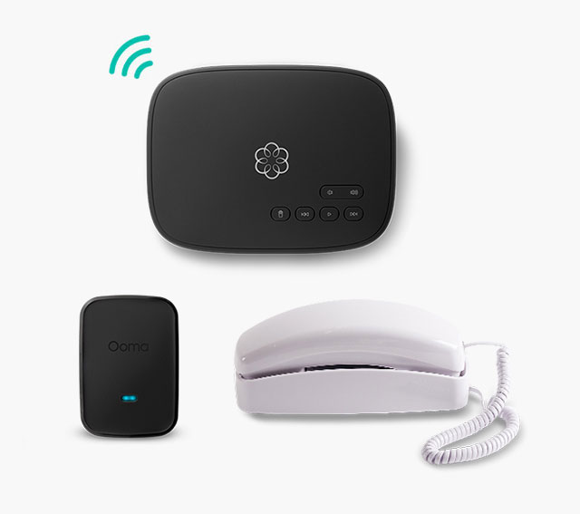Ooma White Trimline Phone