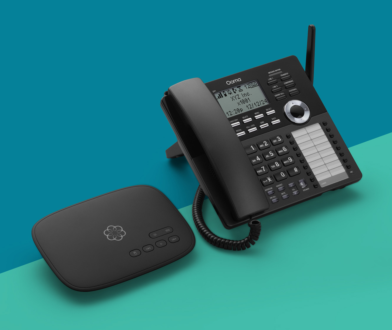 Ooma Office Touch Screen Phone & Fax Duo 