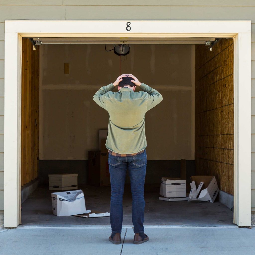 Man finds his garage ransacked