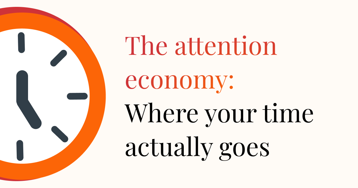 recent post image:The attention economy: Where your time actually goes